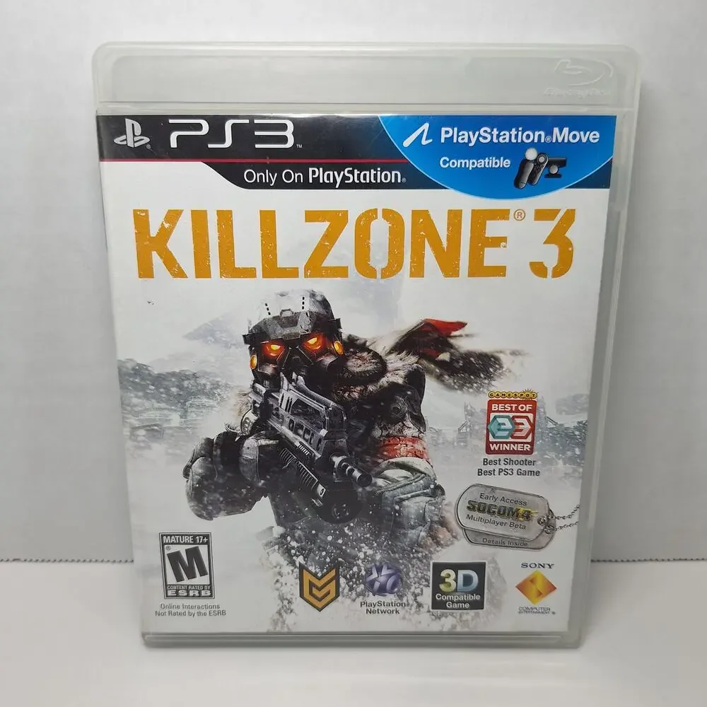 Killzone 2 & Killzone 3 Video Game Bundle With Case - Sony PlayStation 3 PS3